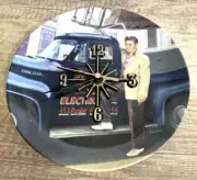 Wall Clock Delphi 1994 Young Elvis’s Day Job Collectors Plate Clock Rare