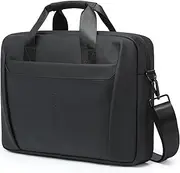 GAOCHY 15-16 Inch Granulated Shoulder Portable Bag, Compatible with MacBook Pro 16 M4/M3/M2/M1, MacBook Air 15 M4 2025, ASUS Vivobook 16/16X Laptop, Messenger Bag, Meteorite Black