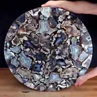 Wild Natural Agate Coffee Round Table Top, Agate Geode Center Christmas Gifts