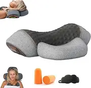 Callixe Thera Pillow Massage, Callixe Neck Pillow, 2024 Upgraded Decompress Your Neck Heated Massage Neck Pillow, Adjustable Memory Foam Pillows (Heating+Massage, Gray)