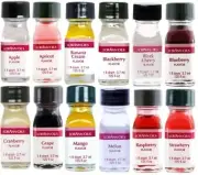 LorAnn Super Strength Flavoring Oils Pack of 12 Concentrated Flavor 0.12 Fl Oz