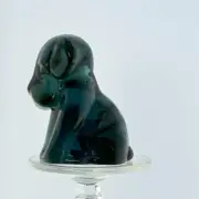 Degenhart Glass Pooche Whimsie Periwinkle Solid Glass (glows) 1976 1 of 2 made