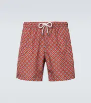 [Fedeli] Fedeli Madeira floral swim trunks UK 38 orange