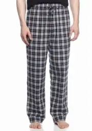 Saddlebred - NWT $30 - Men's S - Lounge B&W Plaid 100% Cotton Woven Sleep Pants