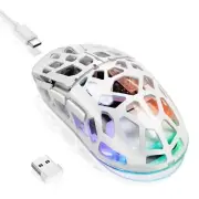 KM-2 Gaming Mouse Wireless Mouse for Laptop with Transparent Honeycomb Shell ...