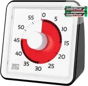 Silent Countdown Timer 3 Inch, 60 Minute 1 Hour Visual Timer, Flashing-Light and
