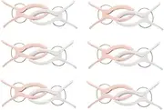 2 Sets/12pcs Quilt Drying Clamp No Trace Plastic Clips Big Clamp Force Hanger for Bedding Grey Light Pink