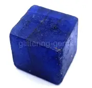 AFRICAN DYED 97.50 CT SAPPHIRE BLUE CUBE ROUGH ROUGH IGL CERTIFIED GEMS 5MSV