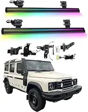 BJOHQ Electric Running Boards Compatible for Ineos Grenadierk 2022-2025 with Light, SUV, Off-Road & Pickup Trucks - Retractable Truck Steps & Nerf Bars