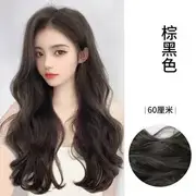 Set of 3: Hair Fringe Set - Curly Hair - Black Brown - 60cm