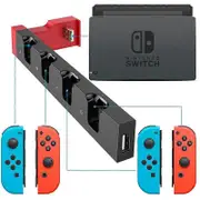 for Nintendo Switch JoyCon Charging Dock Hub USB Controller Charger Dock Stand Station Holder Switch NS JoyCon Game Charging Hub Red Black