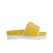 (W) Gucci x Adidas Slide Sandal Yellow White