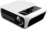 Projector, Full HD 1080P, Mini Projector, Wireless Synchronized Screen Mirroring Outdoor Display Supported, WiFi Movie Projector Compatible with Phone/TV Stick/PS5