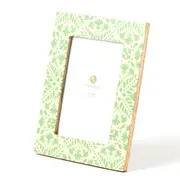 Pilbeam Living Tilley Standing Mango Wood/Resin 5x7" Photo Frame Sage/Cream
