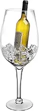 MyGift 20-Inch Giant Clear Decorative Hand Blown Bordeaux Wine Glass Novelty Stemware Magnum Chiller