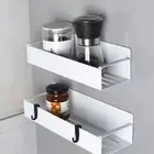Snack Shelf Spice Rack with Hooks for Refrigerator Kitchen Storage Shelf