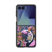 Galaxy Z Flip7 Impact Magnetic Case Chilling with the Funky Cats iPhone case by Mulga