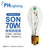 在飛比找Yahoo奇摩購物中心優惠-PHILIPS飛利浦 C70S62/ALTO 70W E39