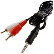 6ft Value-Series 3.5mm (1/8") Stereo Male to 2-RCA Male Audio Cable US Fast Ship