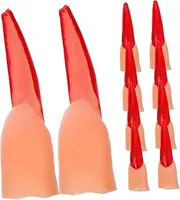 ifundom 20Pcs Halloween Fake Nails Realistic Witch Finger Props for Masquerade Zombie Cosplay Costume Parties Spooky Accessories for Fun Excitement