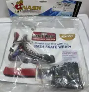 Nash Sports [JUNIOR SM - 5] Skate Wrap Shot Blocker Kit Ice Roller Hockey Lexan