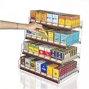[CARLLEE] Acrylic Cigarette Case Holder, 4 Tier Acrylic Automatic Cigarette Case, Wall Mounted Cigarette Showcases Rack, Candy Rack for Convenience Stores(38.5x29x48.5cm)