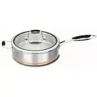 Scanpan Coppernox - Copper Based Saute Pan with Glass Lid 28cm 3.2Ltr