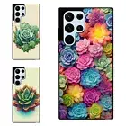 For Samsung Galaxy Z Fold Flip 3 4 5 6 Friendly Case succulent plant art nouveau