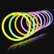 200 Pack Mixed Colour Glow Sticks Bracelets Party Glow In the Dark Glowsticks