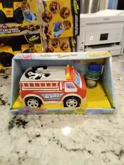 Mr. Bubble Fire Engine Truck Toy - Self-Driving Crazy Bubble Machine