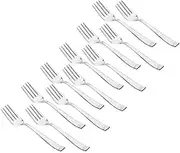 Stainless Steel Dinner Forks15.5 cm Long Fruit Fork Dining Tableware Cutlery Set of 50 Set for Home/Kitchen/Restaurant/Hotel/Mess/Canteen/Parties/Events