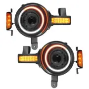 ORACLE Oculus Switchback Bi-LED Proj. Headlights for 21-24 Bronco-Amber/White