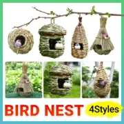 Bird Nest Breeding Box House Bed Cage Hut Cave Canary Finch Budgie Parrot AU