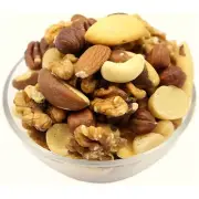 HEALTHY Roasted Unsalted Mixed Nuts - Brazil Macadamia Hazelnuts Cashew Almonds