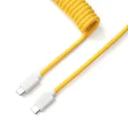 Keychron Coiled Aviator Cable (Yellow / Straight)