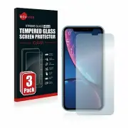 Apple iPhone XR, 3 x Savvies® Xtreme Glass HD33 Tempered Glass Screen Protector