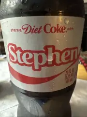 Share A Coke with Stephen 2025 Personalized Gift Coca Cola Bottle 20oz Diet