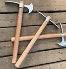 Stainless Steel Gardening Mattock Dual-Ended Pickaxe Tool and Garden Hoe for Dig