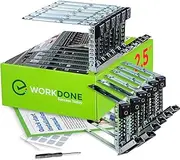 WORKDONE 12 Pack - 2.5" Drive Caddy - Compatible for Dell PowerEdge 14th Gen Servers R440 R640 R740 R740xd R840 R940 R6415 - DXD9H - Sticker - Installation Manual