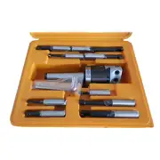 ZLIVECENTER 2" BORING HEAD SET 9 PCs CARBIDE BORING BAR W MT3 SHANK 1/2'' MILL
