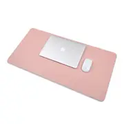 Multifunction Business PVC Leather Mouse Pad Keyboard Pad Table Mat Computer Desk Mat, Size: 80 x 40cm(Pink)