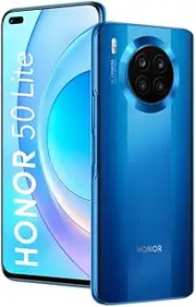 Honor 50 Lite Dual SIM 128GB ROM + 6GB RAM Factory Unlocked 4G/LTE Android Smartphone (Deep Sea Blue) - International Version