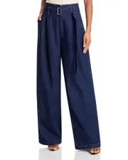Frame The Paper Bag High Rise Trouser Jeans in Rinse