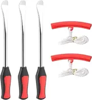 3 Piece Spoon Tire Levers, Motorcycle Bike Tire Change Tool Kit with Rim Protectors for Motorcycle Bike Tire Change
