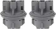 X AUTOHAUX 2 Pcs DRL Day Running Light Socket for Vauxhall for Opel for Astra J MK6 3 Door GTC 2010-2016 No.13377773 Lamp Bulb Connector 2 Pin