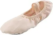 [ａ aternee] Gymnastic Shoes, Cheerleading Shoes, Ballet Slippers Girls Ballet Shoes Canvas Soft Sole Ballet Dance Slippers Children Practise Ballerina Shoes