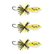 3x Rapala 4.5cm BX Skitter Frog Topwater Fishing Lures - Live Leopard Frog