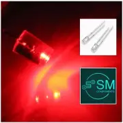 3mm LED Flat Top Concave RED Light Emitting Diode 100pcs Clear Top Concave 625nm