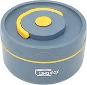 Thermal Lunch Containers, Box Insulated Square Hot Food Container with Excellent Heat Preservation Thermal Cooking Pot for Outdoor (Microwave Oven Style, Creamy White) (Microwave Oven Style, Dark