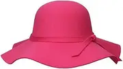 [YiyiLai] Women Wool Felt Cloche Hat Floppy Wide Brim Fashion Vintage Fedora Bowler Church Hat